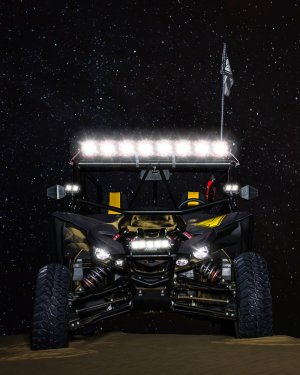 Yamaha YXZ1000R Light Bar - Overhead - KC HiLiTES - Pro6 Gravity LED 6-Light 120W Combo Beam - `16-`19